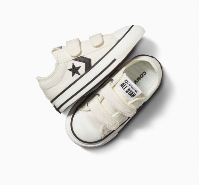 White Converse Star Player 76 Easy-on Kids' Low Tops | NZ QJVDL2650