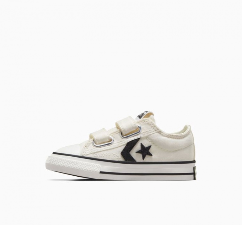 White Converse Star Player 76 Easy-on Kids' Low Tops | NZ QJVDL2650