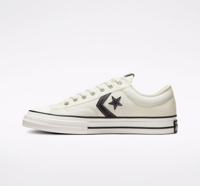 White Converse Star Player 76 Women's Low Tops | NZ VBMUJ5417