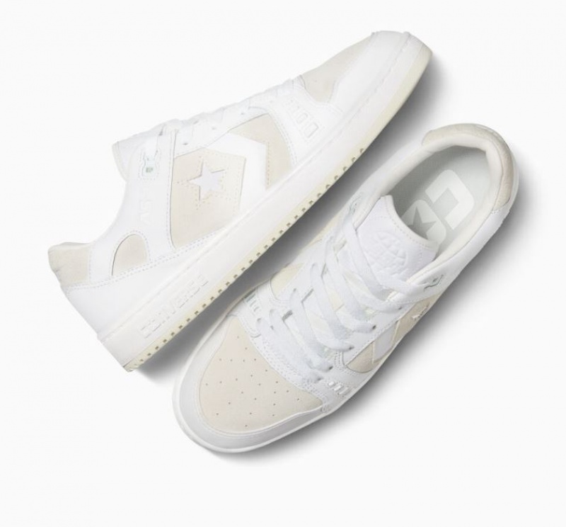 White / Grey Converse Cons AS-1 Pro Women's Skate Shoes | NZ QMGBY5361