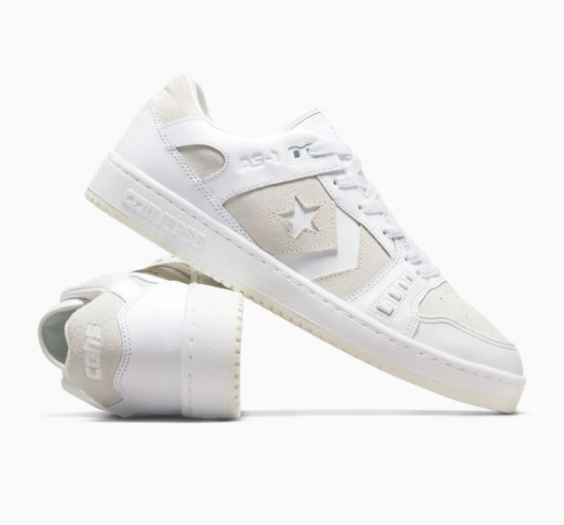 White / Grey Converse Cons AS-1 Pro Women's Skate Shoes | NZ QMGBY5361