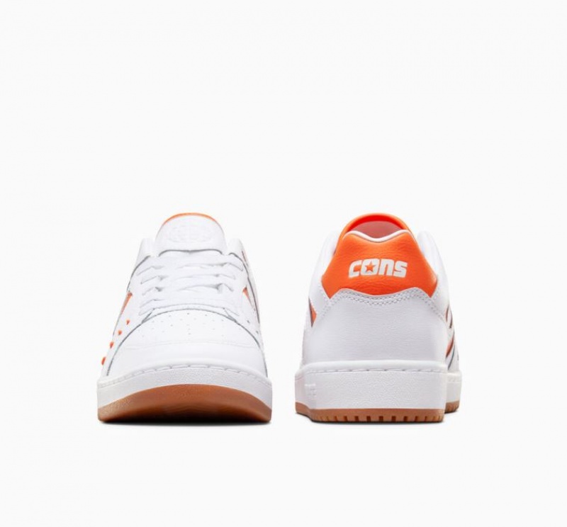 White / Orange Converse Cons AS-1 Pro Women's Skate Shoes | NZ TGQAD5320