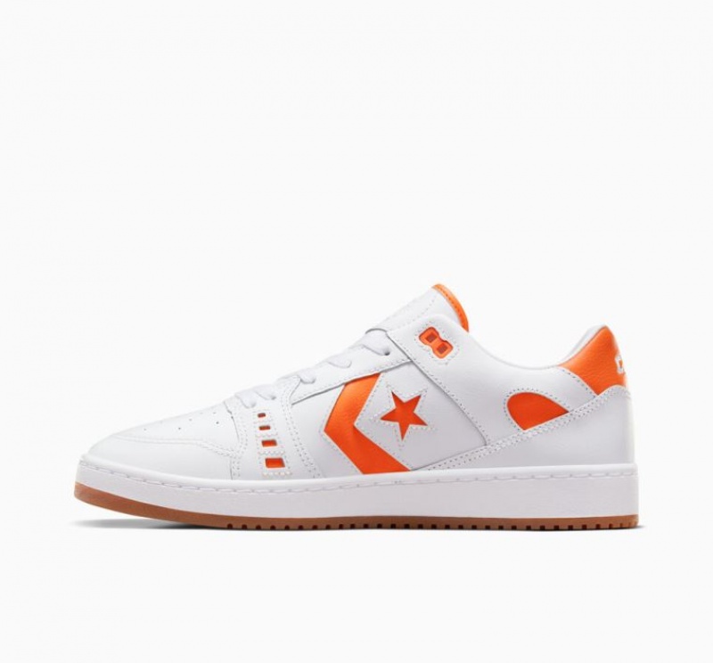 White / Orange Converse Cons AS-1 Pro Women's Skate Shoes | NZ TGQAD5320