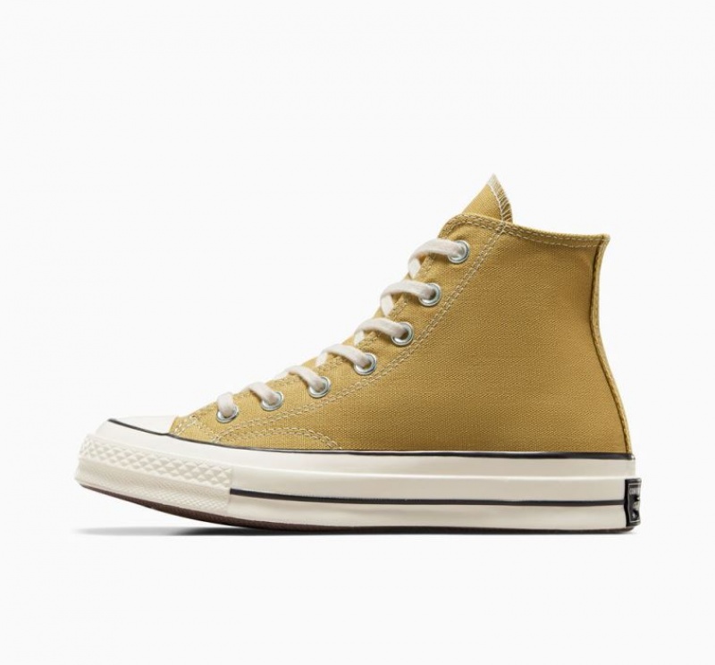 Yellow Converse Chuck 70 Canvas Men's High Tops | NZ JFYAL6534