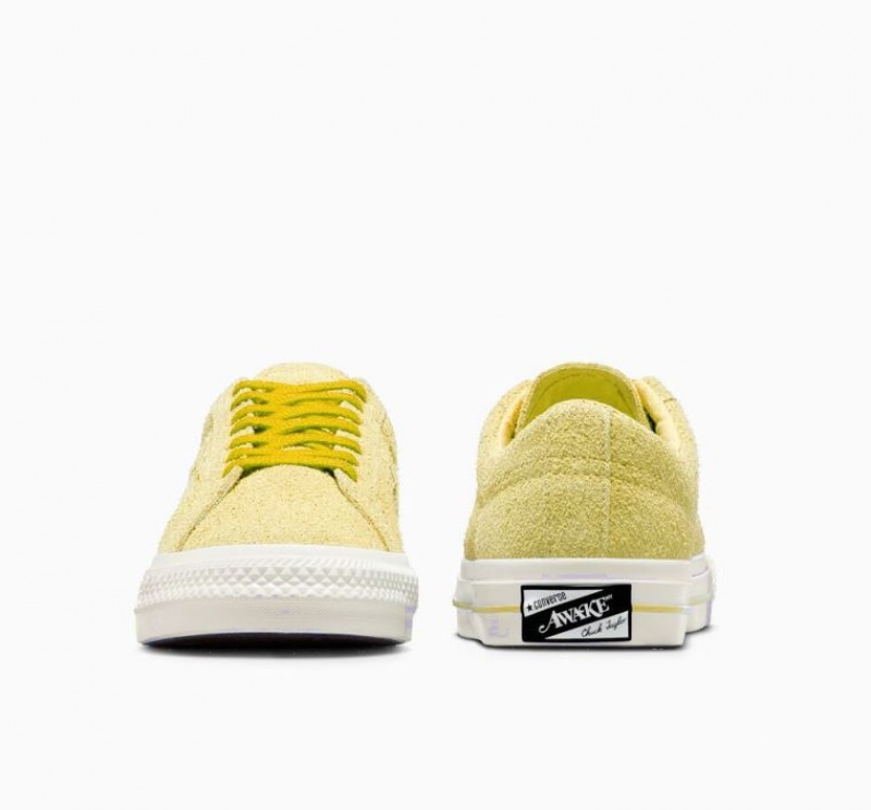 Yellow Converse X Awake NY One Star Pro Men's Low Tops | NZ JCHZN5804